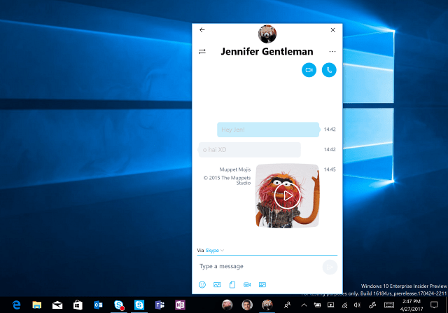 Windows 10 Preview Build 16184 Retourneert de functie Mijn mensen