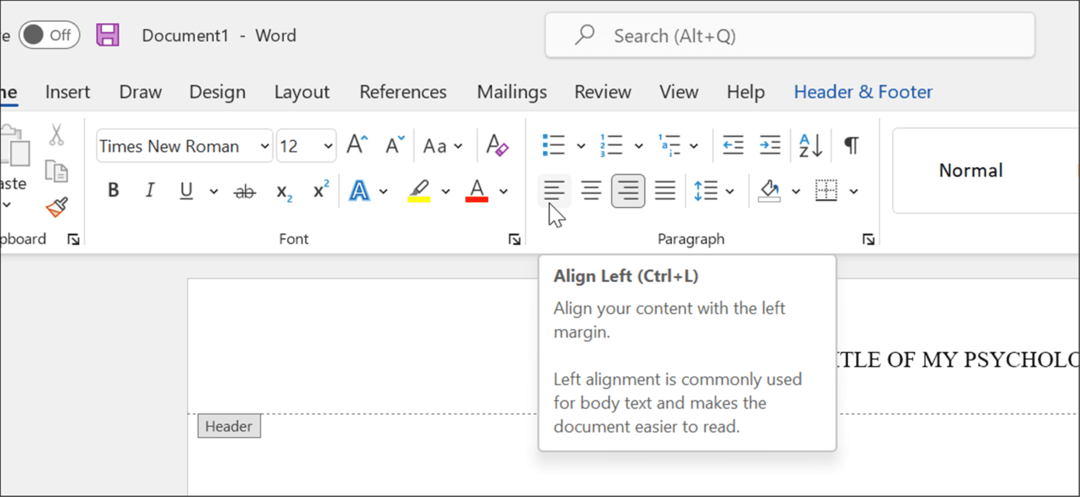 formaat APA-stijl in Microsoft Word