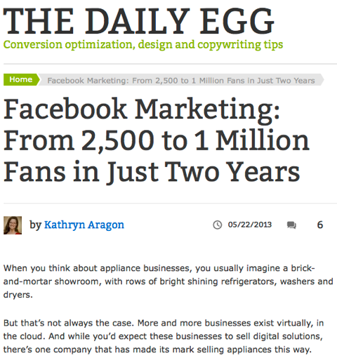 facebook marketing het dagelijkse ei