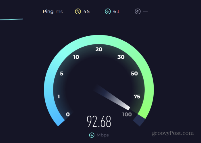 Speedtest om uw internetsnelheid te bepalen