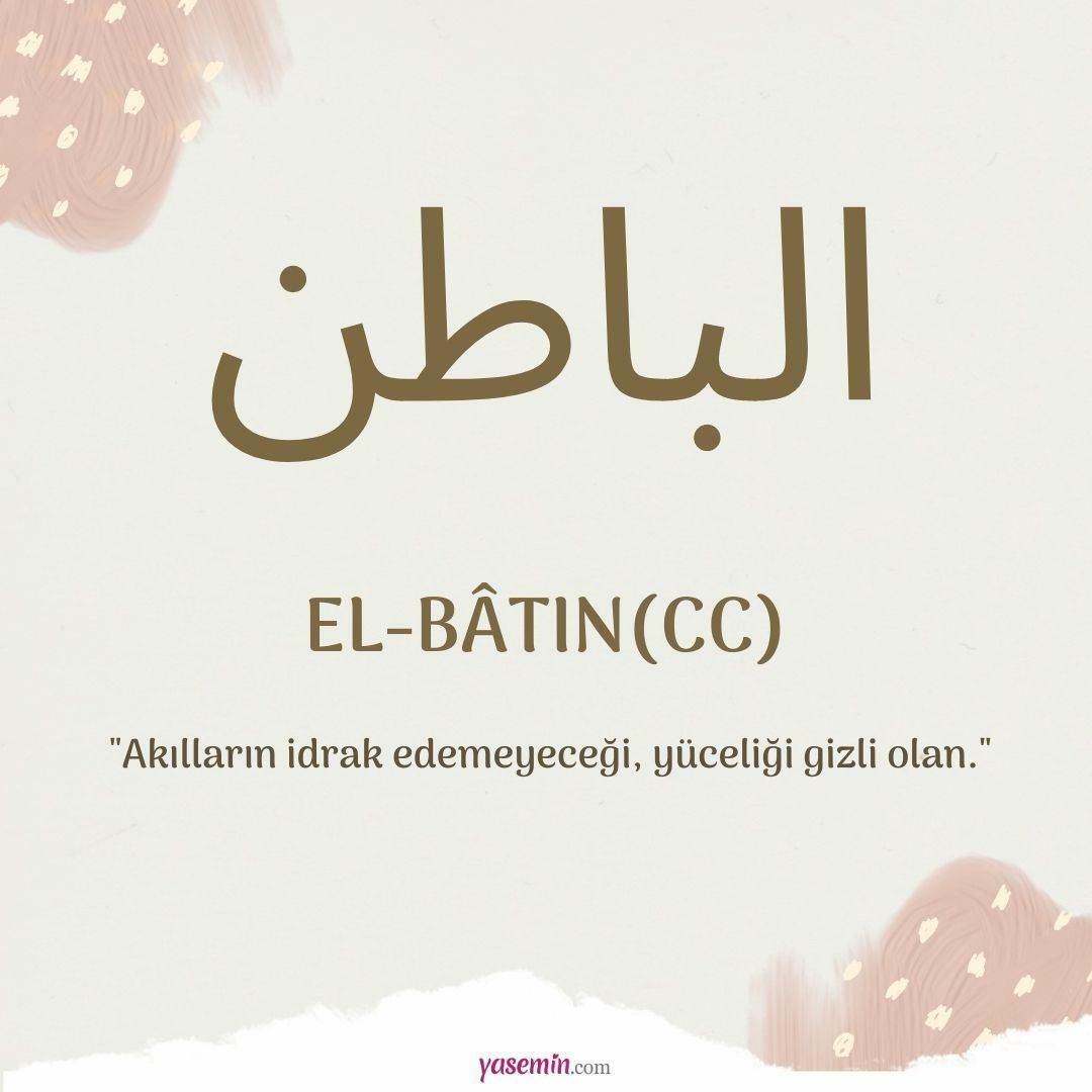 Wat betekent al-Batin (c.c)?