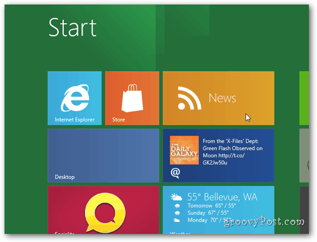 Windows 8 Metro Desktop-nieuws