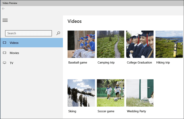 Microsoft Videos Preview-app