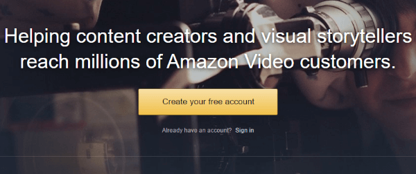 Amazon video direct service