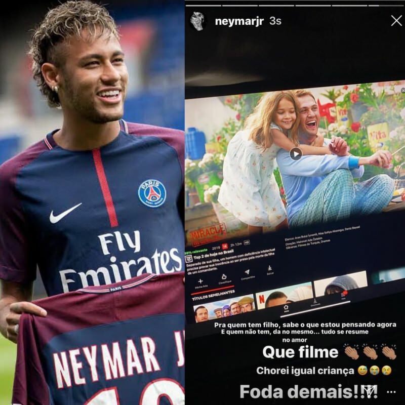 De wereldberoemde voetballer Neymar heeft de Turkse film gedeeld vanaf zijn sociale media-account!