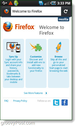 Firefox op Android