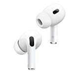 Apple AirPods Pro (2e generatie) draadloze oordopjes met MagSafe-oplaadetui. Actieve ruisonderdrukking, gepersonaliseerde ruimtelijke audio, aanpasbare pasvorm, Bluetooth-koptelefoon voor iPhone