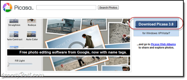 Batchgrootte wijzigen Foto's wijzigen met Google Picasa
