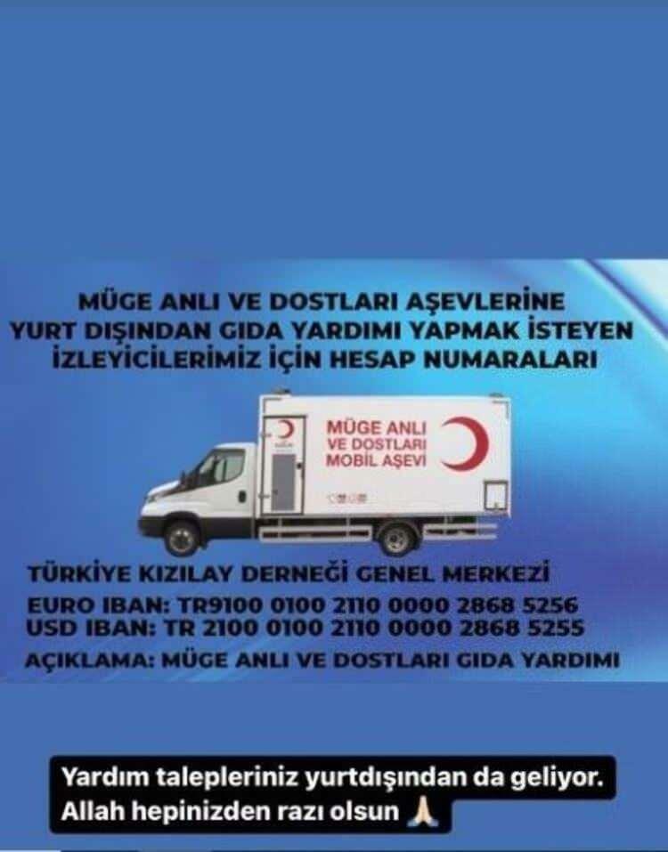Hulp bij aardbevingen in Müge Anlı