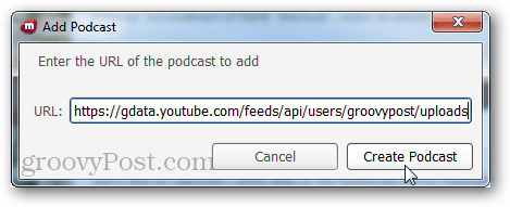 podcast url voor groovypost