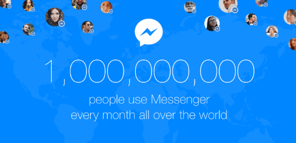 facebook messenger een miljard gebruikers
