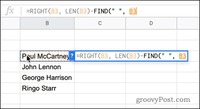 De LEN-functie gebruiken in Google Spreadsheets