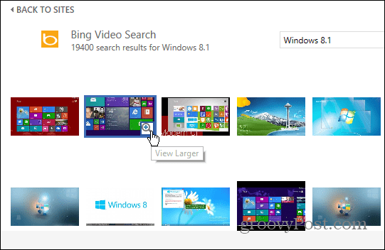 Bing Video Search