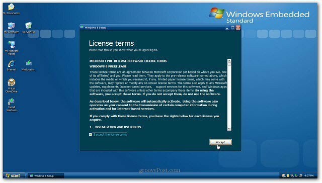Upgraden Installeer XP naar Windows 8