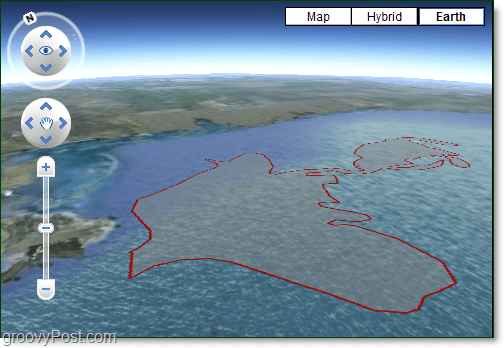 Golfolieramp in Google Earth