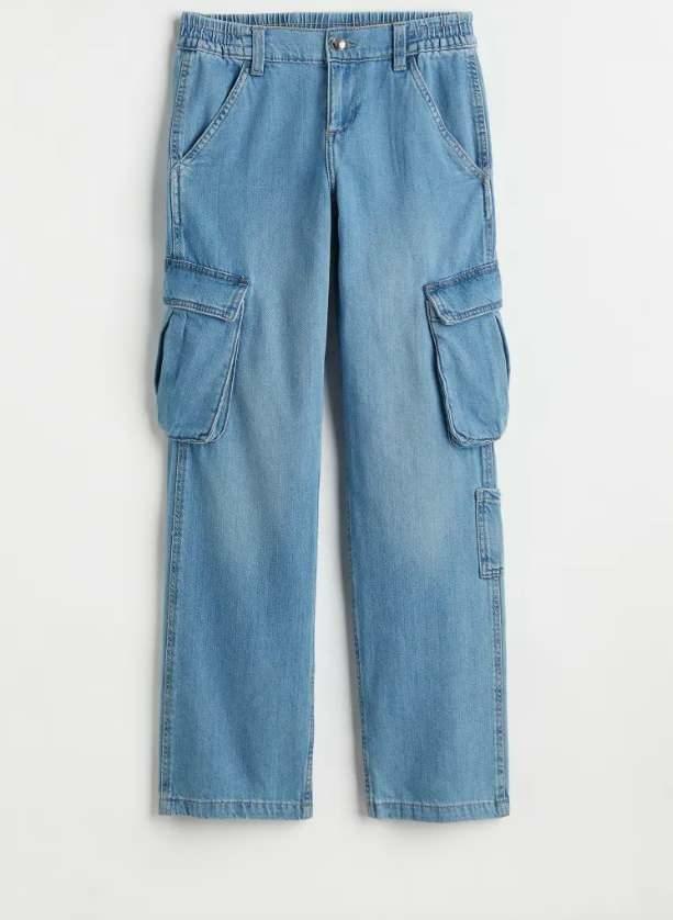 H&M LAGE TAILLE CARGO JEANS