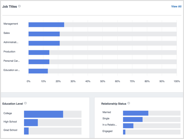 Facebook Analytics Demografische gegevens van mensen