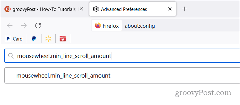 Wijzig de scrollsnelheid in Firefox