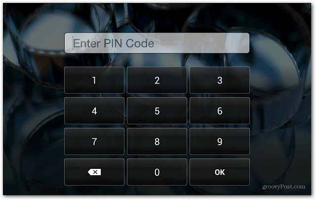 Kindle Fire HD-vergrendelingsscherm Voer de pincode in