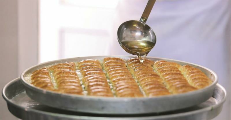 Hoe wordt baklava-sorbet gemaakt? De sorbet van baklava in zijn volle consistentie ...