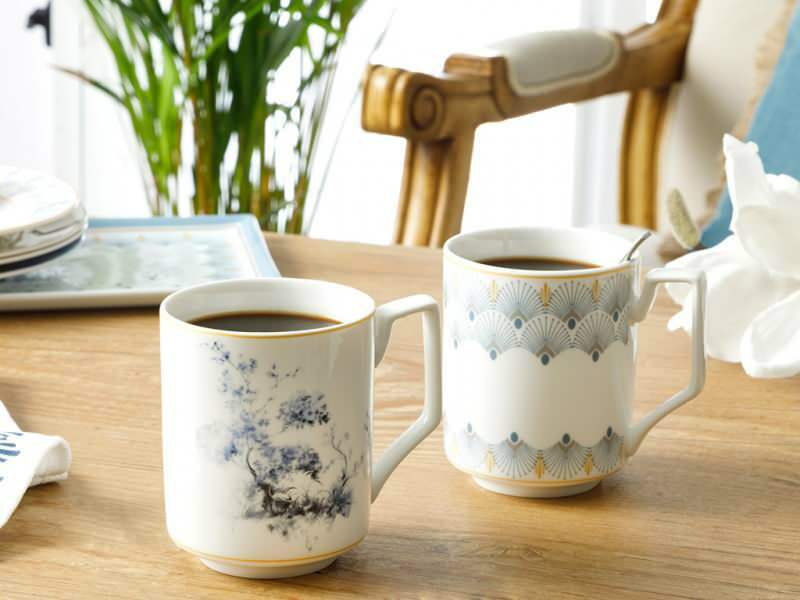 Dubbele koffiemok kans van English Home! Engelse koffiemokken voor thuis 2020