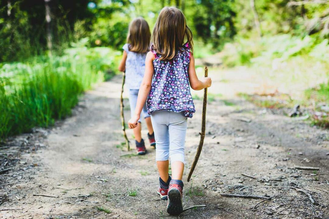 Kinderen en natuurwandelingen