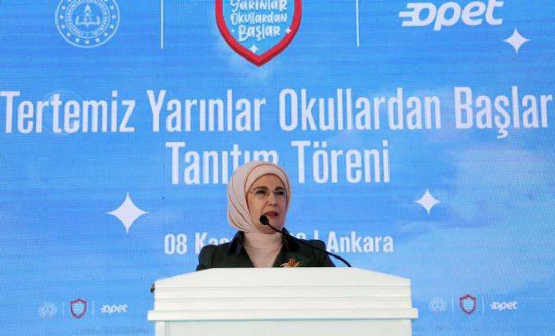 Emine Erdoğan nam deel aan het promotieprogramma 