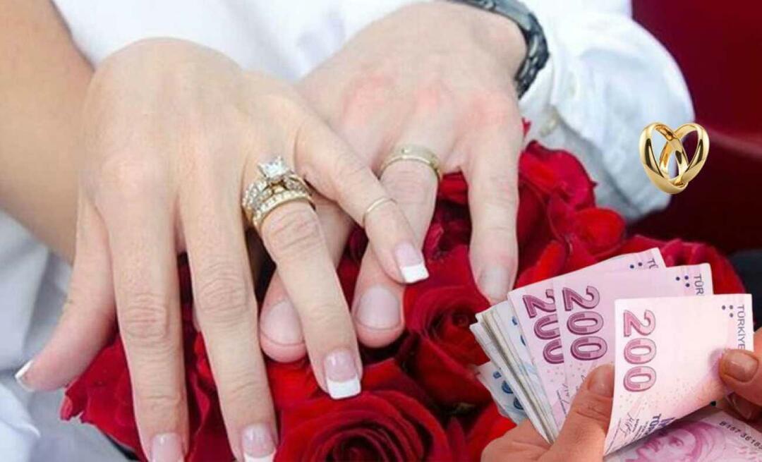 Ondersteuning voor bruidsschat en compensatie? Hoeveel bedraagt ​​de bruidsschatsteun voor 2022? 36 duizend TL steun van de staat voor degenen die gaan trouwen