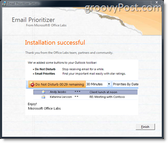 Hoe organiseer je je inbox met de nieuwe Email Prioritizer Add-in voor Microsoft Outlook:: groovyPost.com
