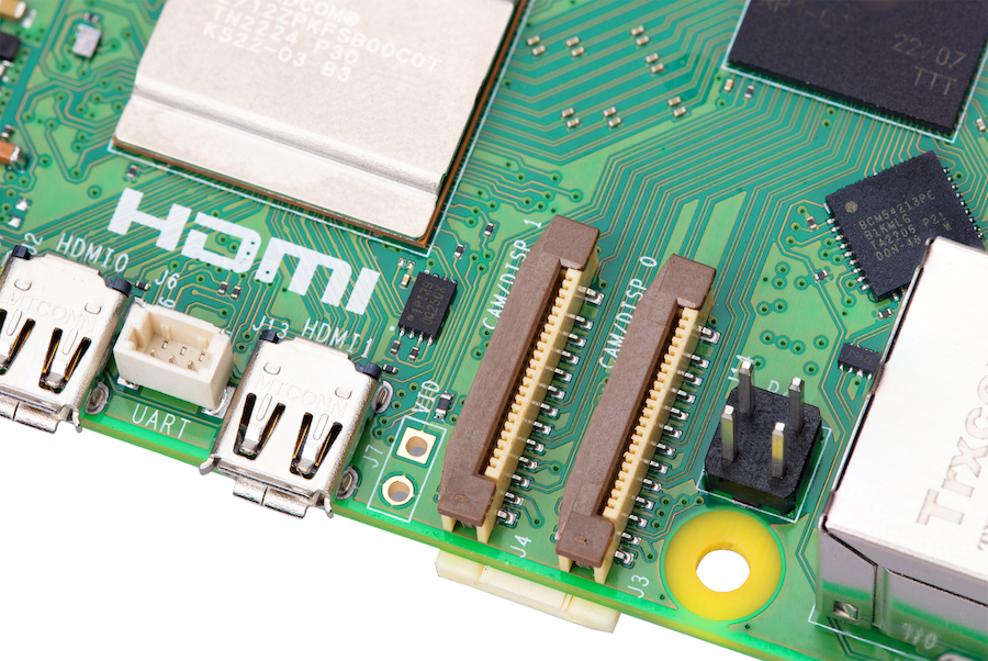 Raspberry Pi 5 Mini-HDMI-poorten