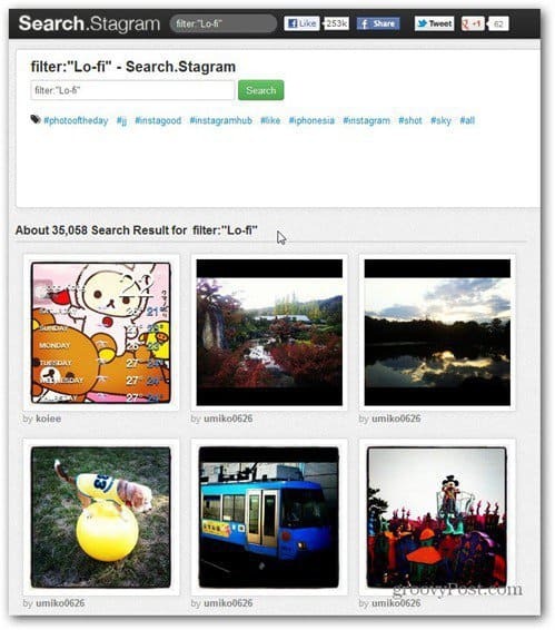 Bekijk uw Instagram-foto's op uw computer met Webstagram
