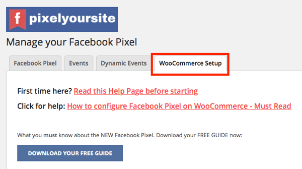 Met de WooCommerce-integratie van de PixelYourSite-plug-in kunt u e-commerce-evenementen voor uw winkel opzetten.