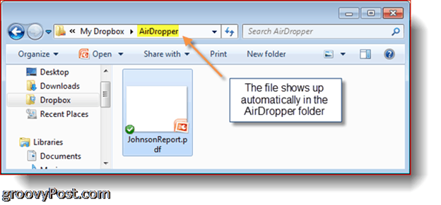 AirDropper werkt samen met Dropbox om YouSendIt Killer te maken