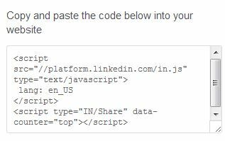 linkedin-open-forum-share-knop-code