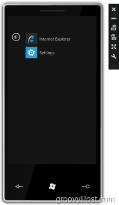 test de basisfuncties van Windows Phone 7