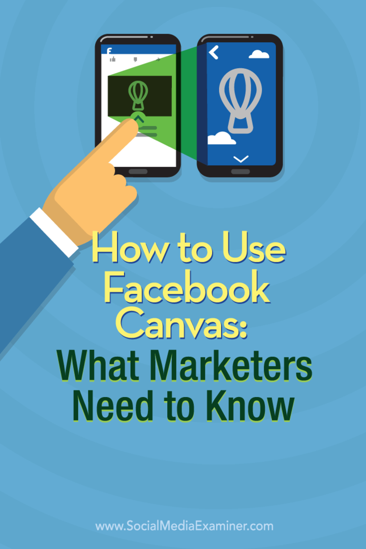 hoe je een facebook canvas-advertentie maakt