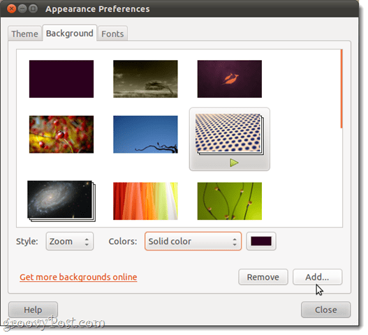 personaliseer desktop in ubuntu