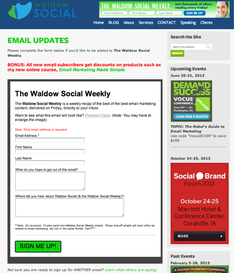 waldow sociale e-mailupdates