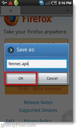 fennec.apk firefox beta 4 android-installatieprogramma