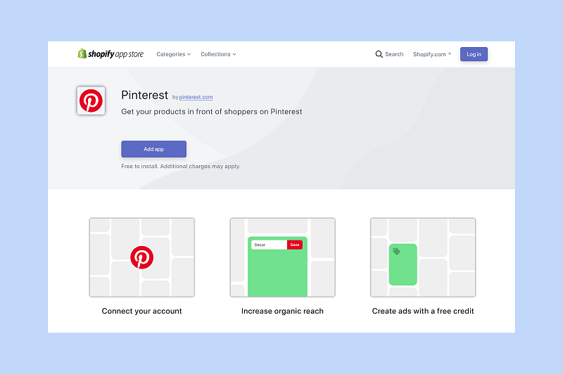 Pinterest lanceert een nieuwe app met Shopify waarmee hun meer dan een miljoen verkopers een snelle manier hebben om catalogi naar Pinterest te uploaden en hun producten om te zetten in productpins die verkocht kunnen worden.