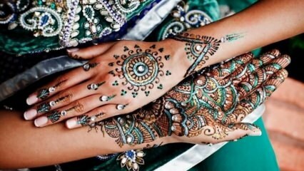 Indiase henna heeft een beschadigde huid! Rijd niet ...