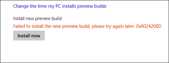 Windows 10 Build-foutmelding