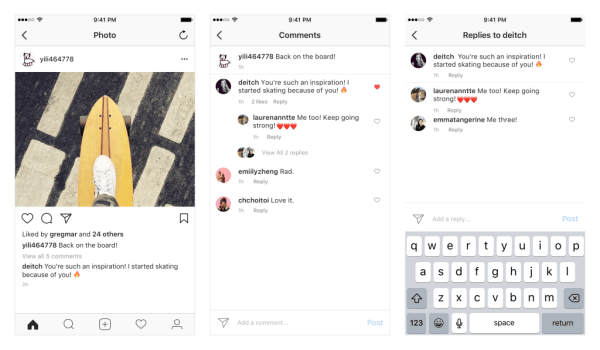 Instagram zal de komende weken discussielijnen op iOS en Android uitrollen.