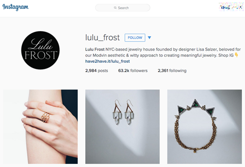 lulu frost instagram profiel