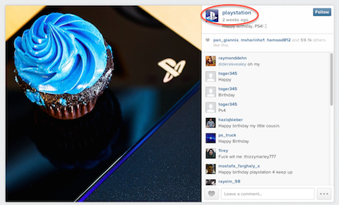 playstation instagram-bericht