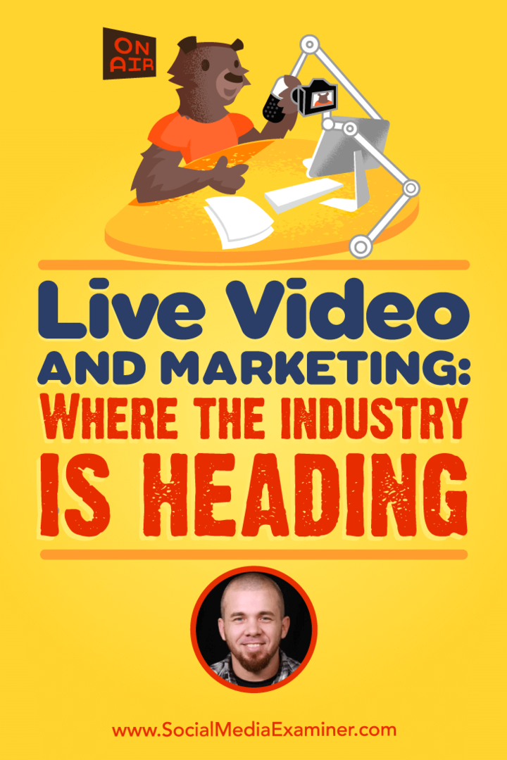 Live video en marketing: waar de industrie naartoe gaat met inzichten van Brian Fanzo op de Social Media Marketing Podcast.