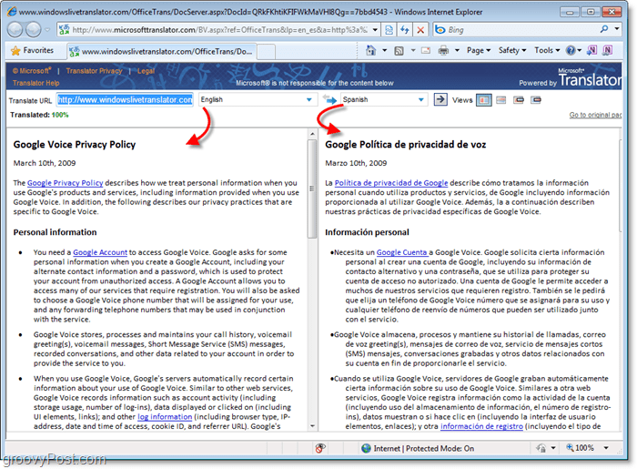 Tekst vertalen in Microsoft Office 2010-documenten