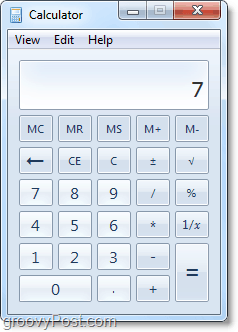nieuwe windows 7 rekenmachine