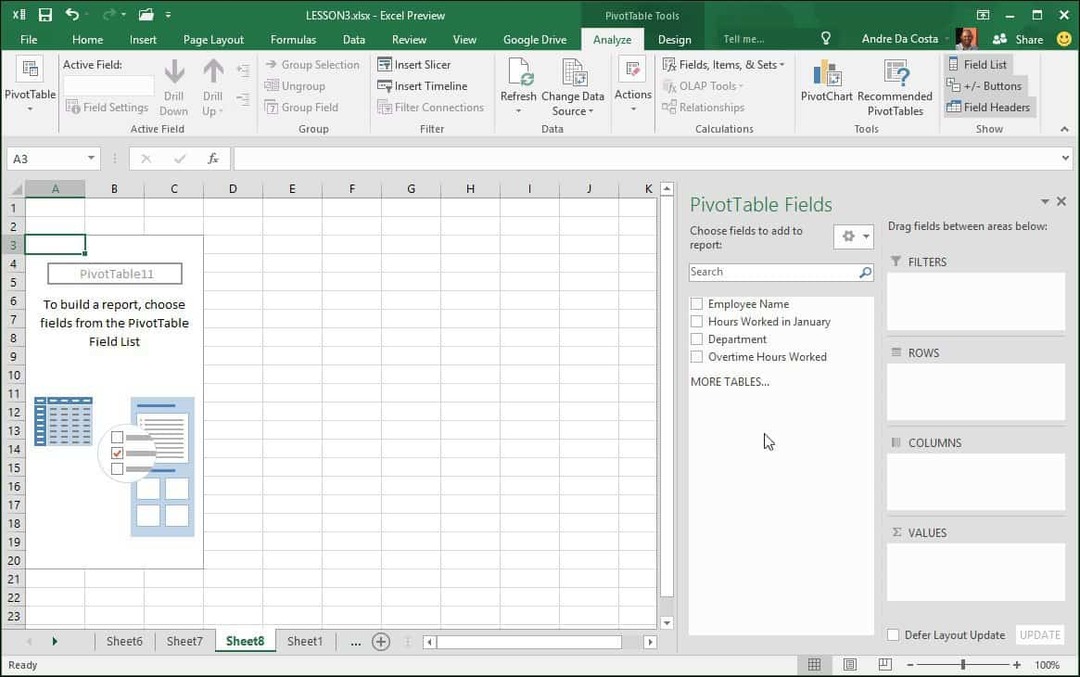 Hoe maak je een draaitabel in Microsft Excel