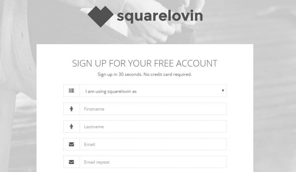 Meld u aan voor een gratis Squarelovin-account.